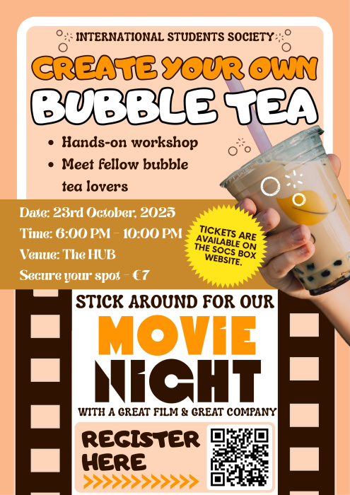 Bubble Tea Workshop + Movie Night!