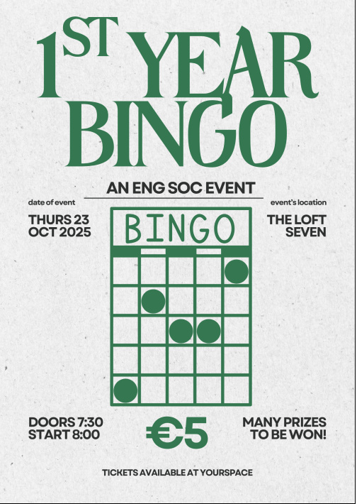EngSoc - 1st Year Bingo Night