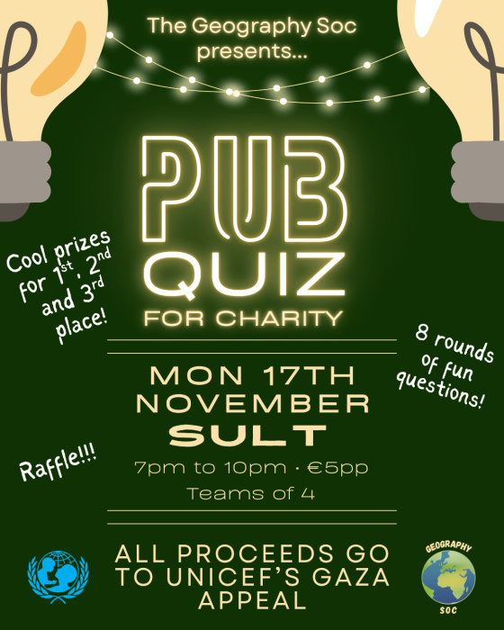 Geography Soc Pub Quiz Tickets