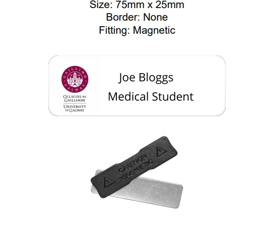 Medical Student Name Badge