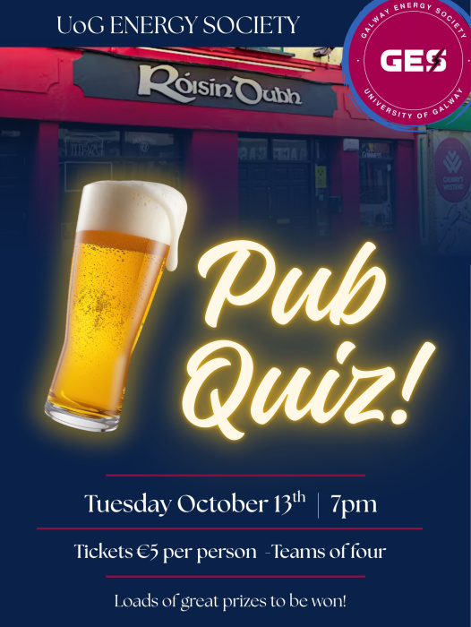 Energy Society Pub Quiz Ticket!